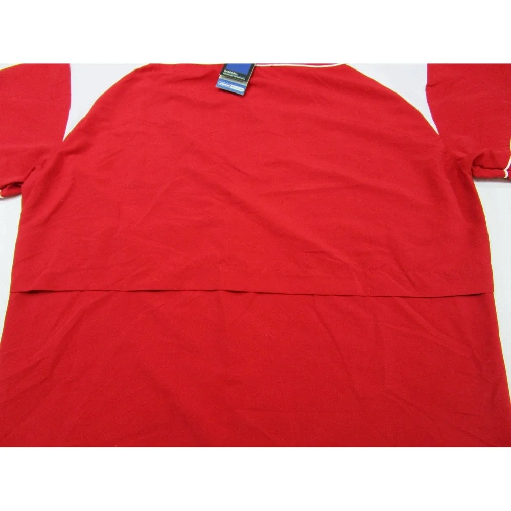 Mizuno Mens Windproof baseball SS Pullover NWT training Practice Size Small Red